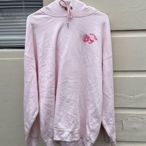 A Bathing Ape BAPE Light Pink KNC Collab Hoodie Sweatshirt Size M